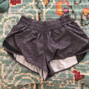 grey size 4 lulu lemon shorts 2’